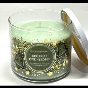 Bath and Body Works Sugared Pine Needles Three Wick Candle